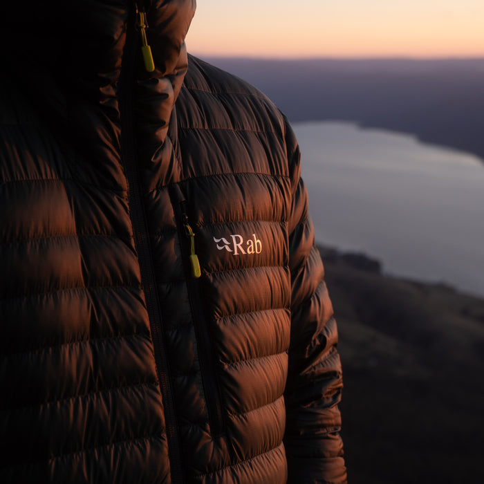 Waterproof, windproof and warm jackets from Rab. For hiking, climbing, the outdoors.
