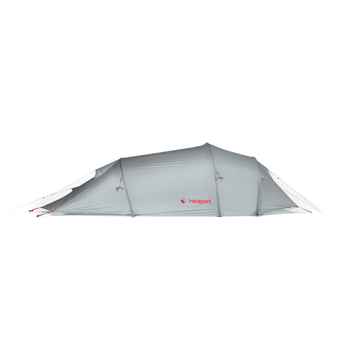 Helsport Explorer Lofoten Pro 3 Tent stone grey / ruby red side