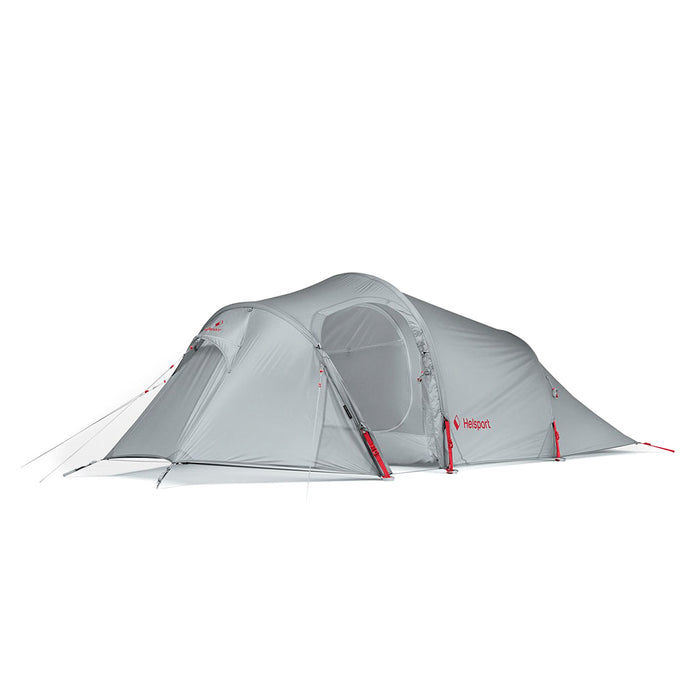 Helsport Explorer Lofoten Pro 3 Tent stone grey / ruby red detail 1