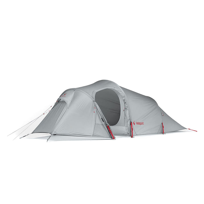 Helsport Explorer Lofoten Pro 3 Tent stone grey / ruby red detail 2