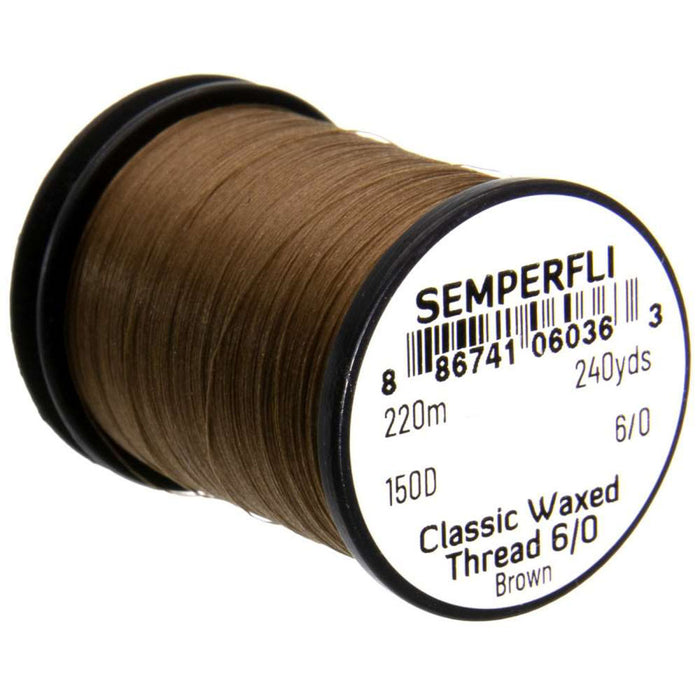Semperfli Classic Waxed Thread - 6/0 240 Yards brown 1