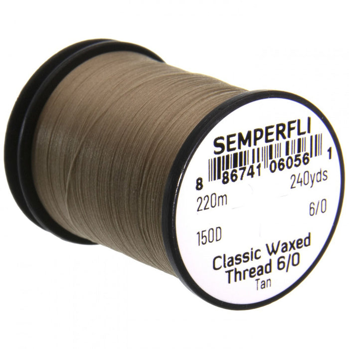 Semperfli Classic Waxed Thread - 6/0 240 Yards tan 1