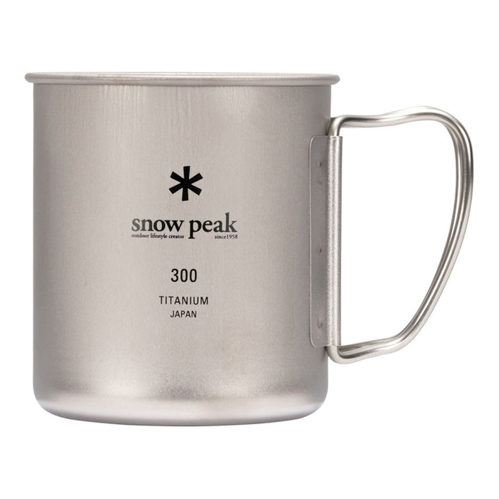 Snow Peak Titanium Single Wall Cup w/ Folding Handle - detail 4