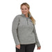 Patagonia Women's Better Sweater 1/4 Zip birch white model 2 front