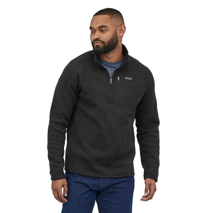 Patagonia Men's Better Sweater 1/4 Zip black model front