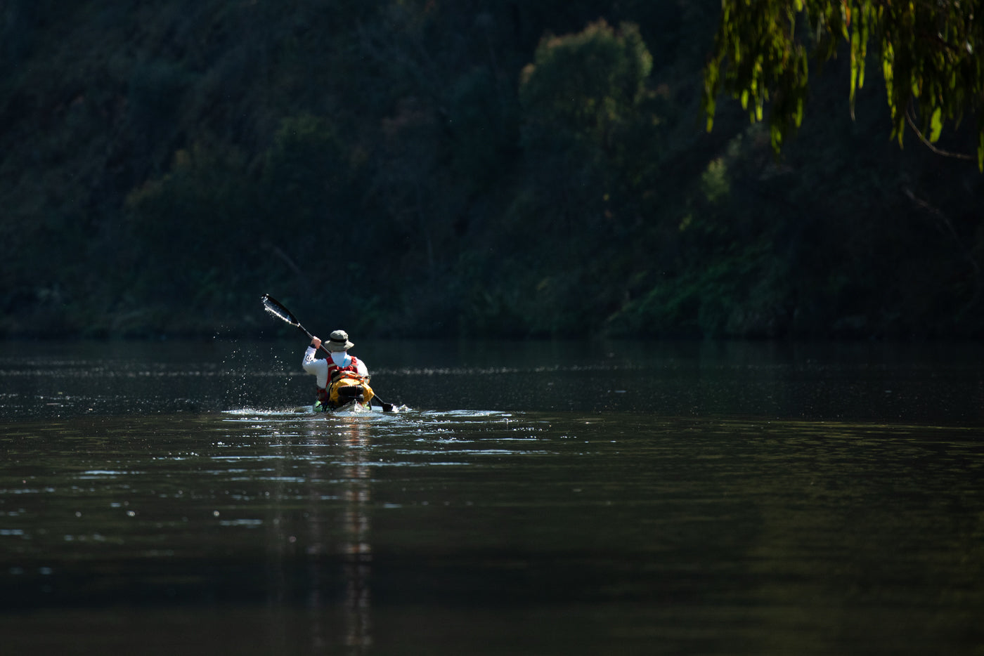 Phil kayaking on Talbingo Dam