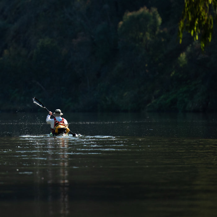 Phil kayaking on Talbingo Dam