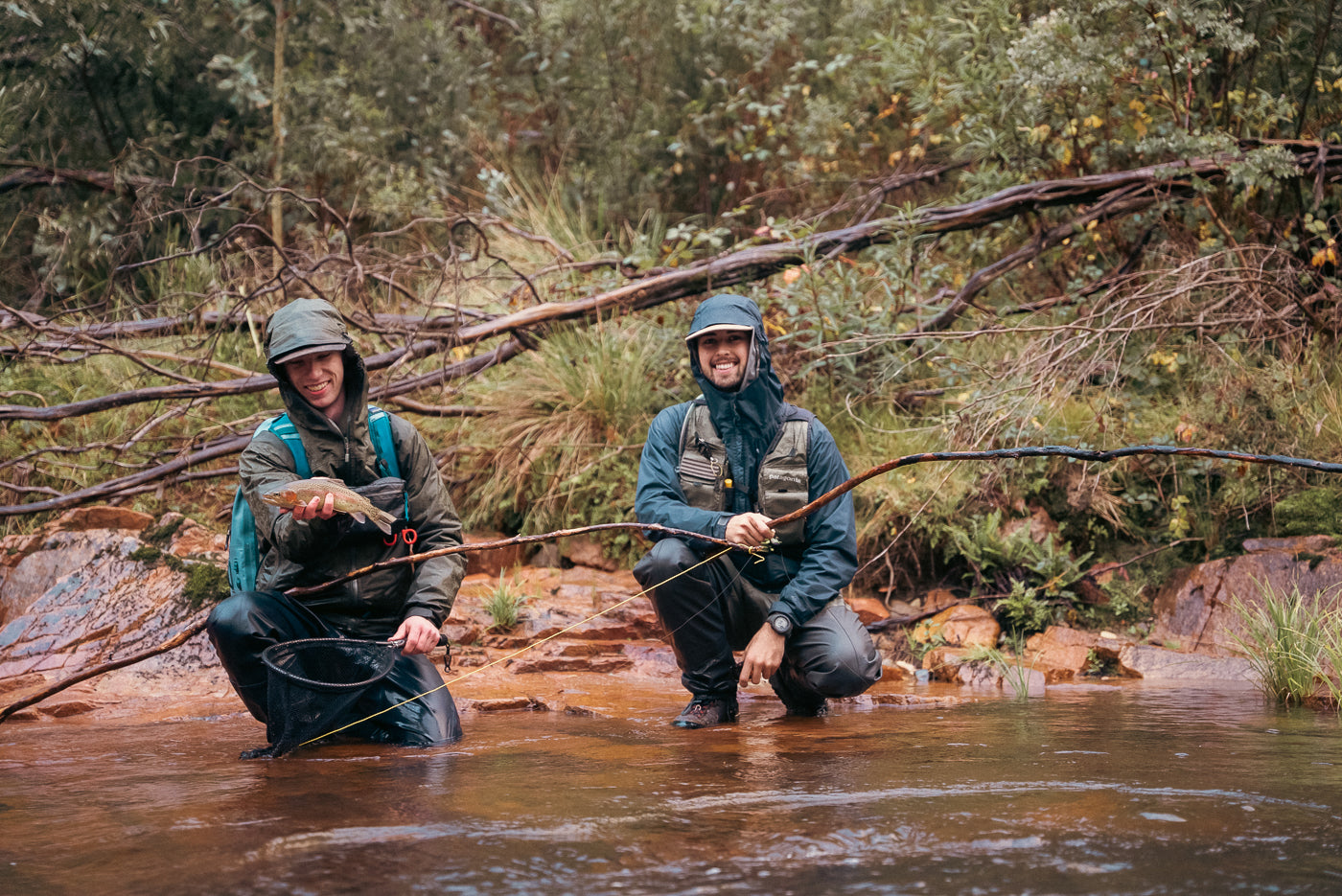 Pat and Dom Do Fish on a Stick | Fly Fishing in Kosciuszko National Park