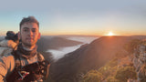 Dom in the Victorian Alps during his walk on the Australian Alpine Walking Track