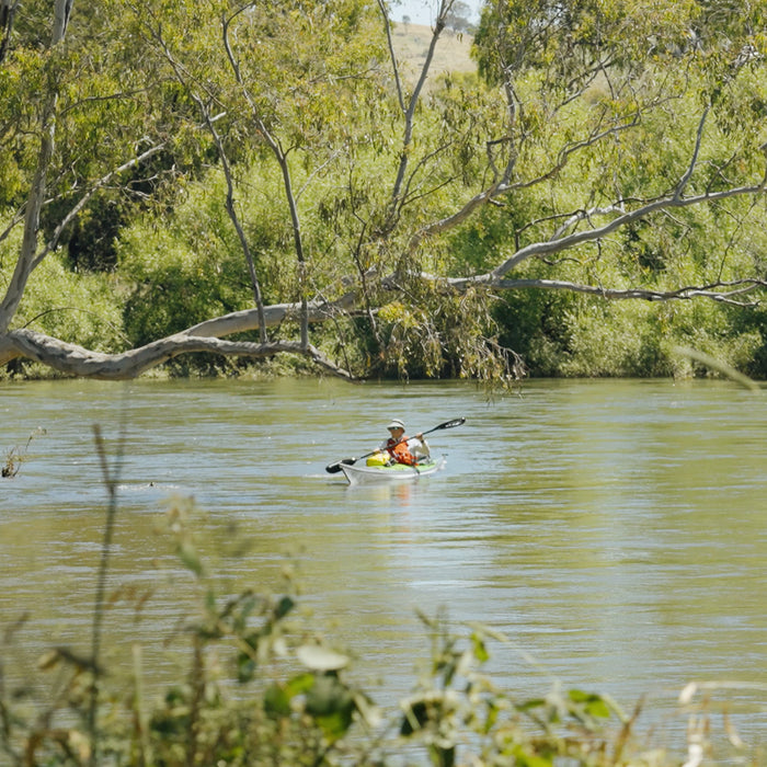 Phil Paddling the Murrumbidgee River near Wagga Wagga