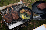 Ribeye Steak with Field Mushrooms and Green Salad
