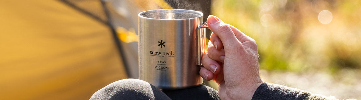 Morning cup of tea in the Snow Peak mug