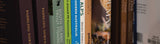 Selection of books in store