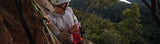 Taking break while climbing Blowering cliffs 