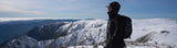 On the main range for a single day ski tour