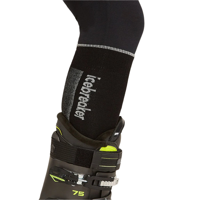 Icebreaker Men's Merino Ski+ Ultralight Over The Calf Socks - Black Ether Details 3