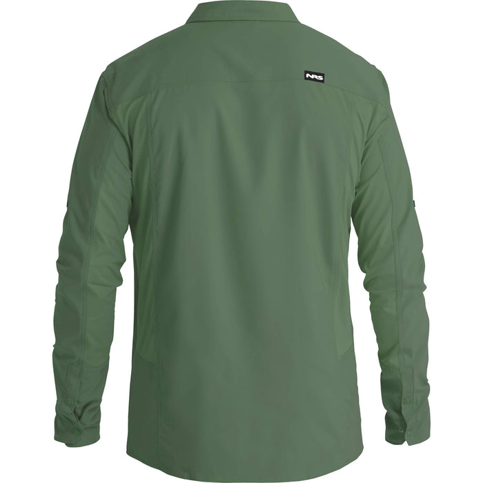 NRS Men's Long-Sleeve Guide Shirt - Juniper Detail 1