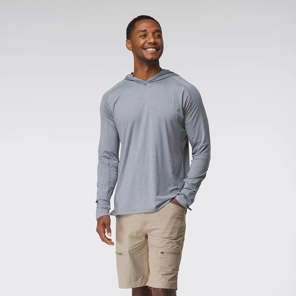 NRS Men's Silkweight Hoodie - Stone 1
