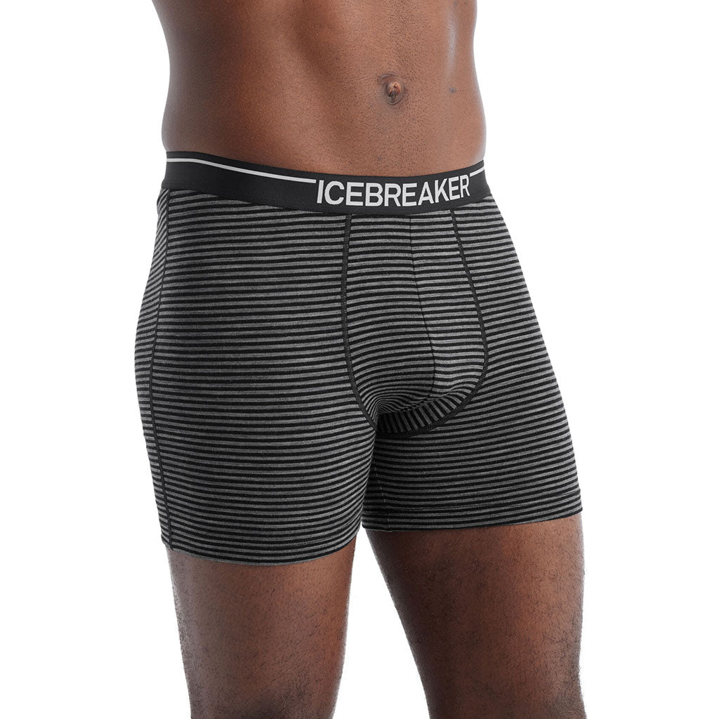 Icebreaker Men's Anatomica Merino Boxers gritstone heather hero