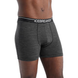 Icebreaker Men's Anatomica Merino Boxers gritstone heather hero