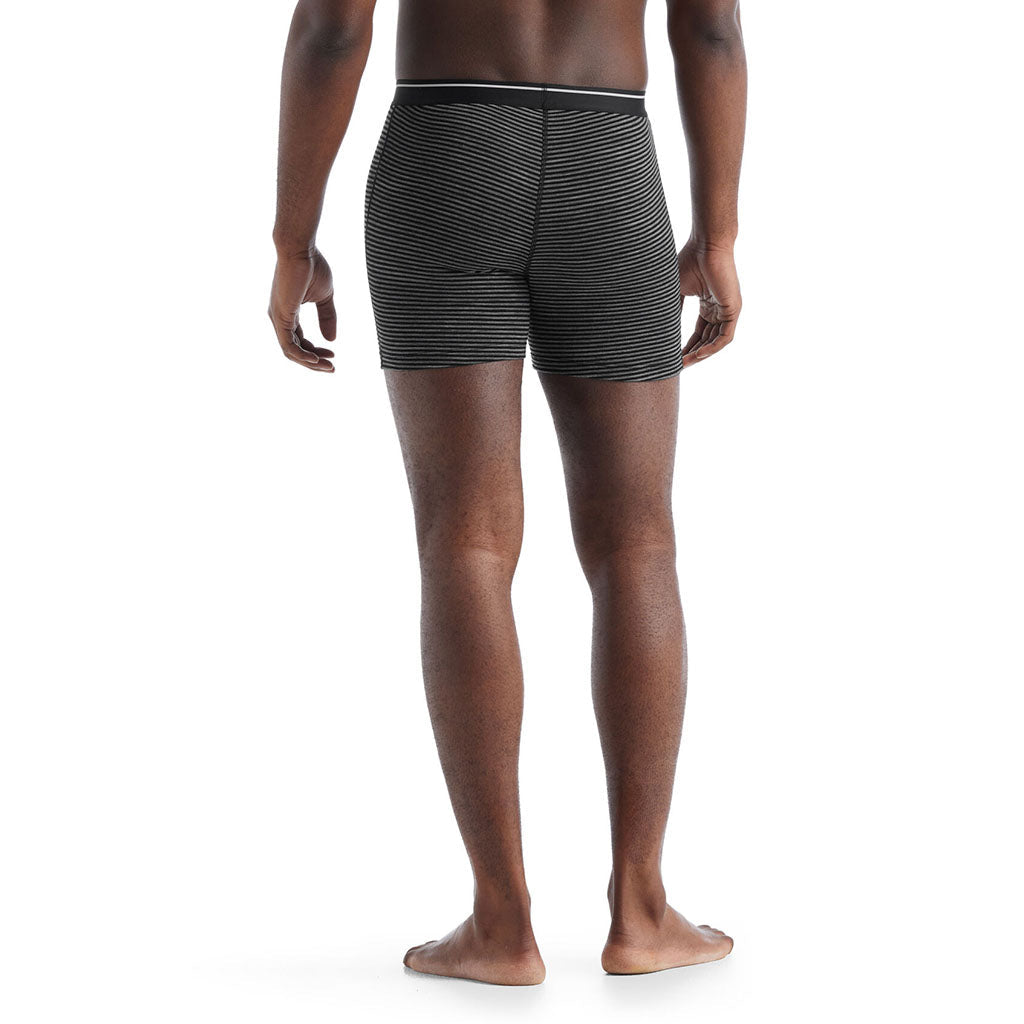 Icebreaker Men's Anatomica Merino Boxers gritstone heather back 2