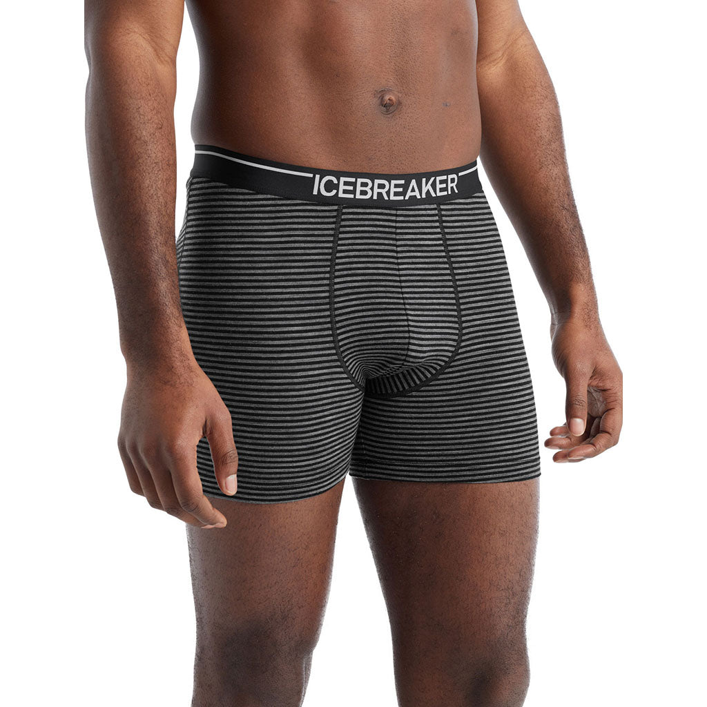 Icebreaker Men's Anatomica Merino Boxers gritstone heather hero