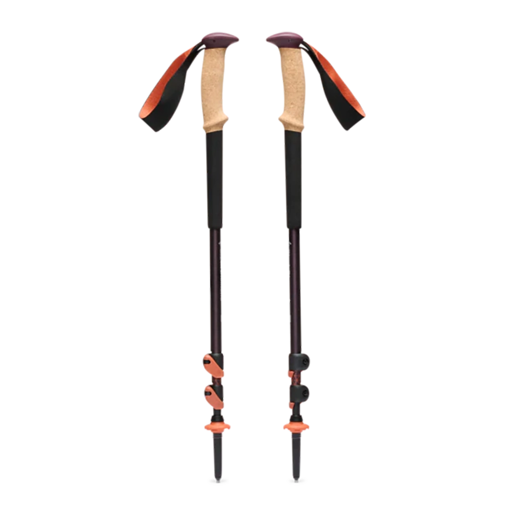 Black Diamond Trail Cork Trekking Poles Laurel Green Fig Hero