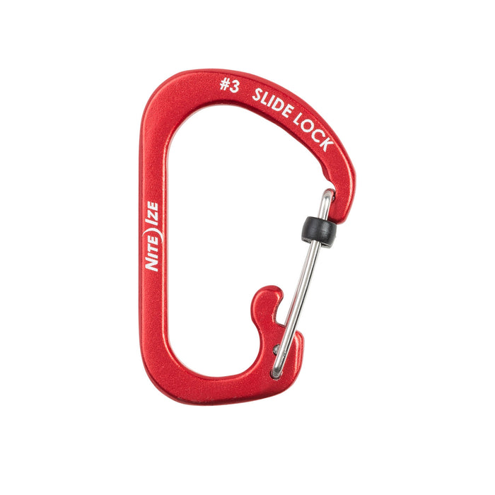 Nite Ize SlideLock Carabiner - Aluminium #3 - Red