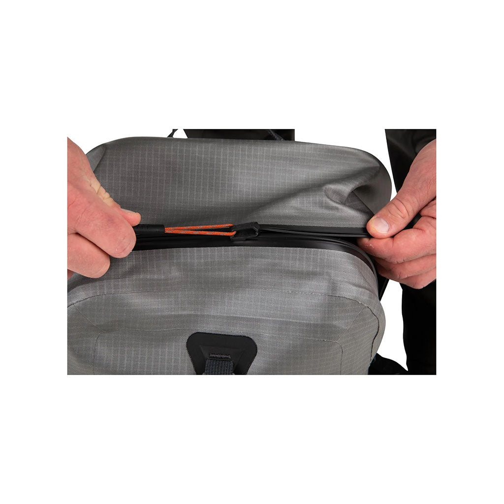 Simms Dry Creek Zip Backpack steel detail 2