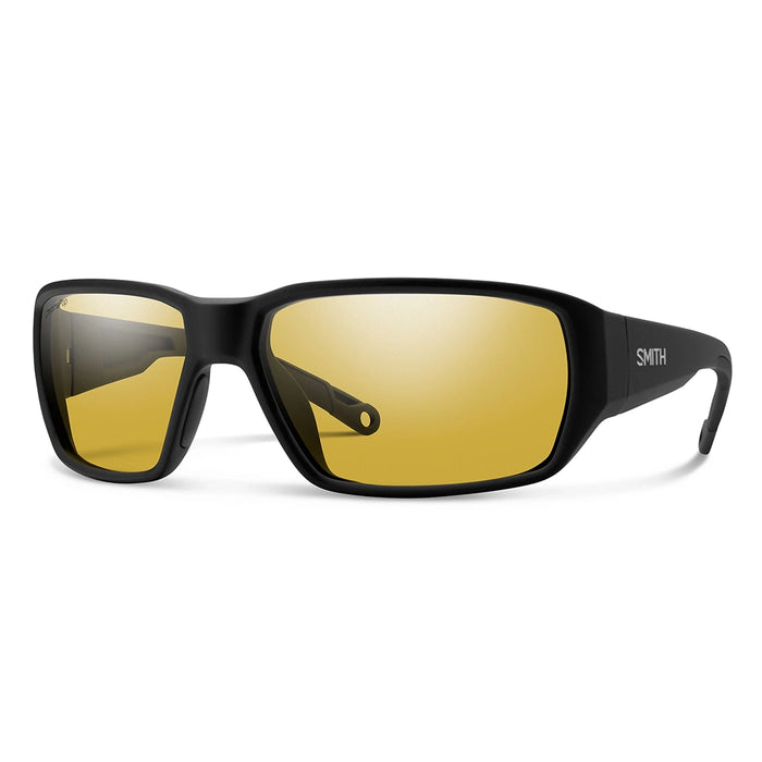 Smith Hookset Polarized Sunglasses - Matte Black Frame Low Light Yellow Hero