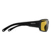 Smith Hookset Polarized Sunglasses - Matte Black Frame Low Light Yellow Details 3