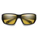 Smith Hookset Polarized Sunglasses - Matte Black Frame Low Light Yellow Details 1