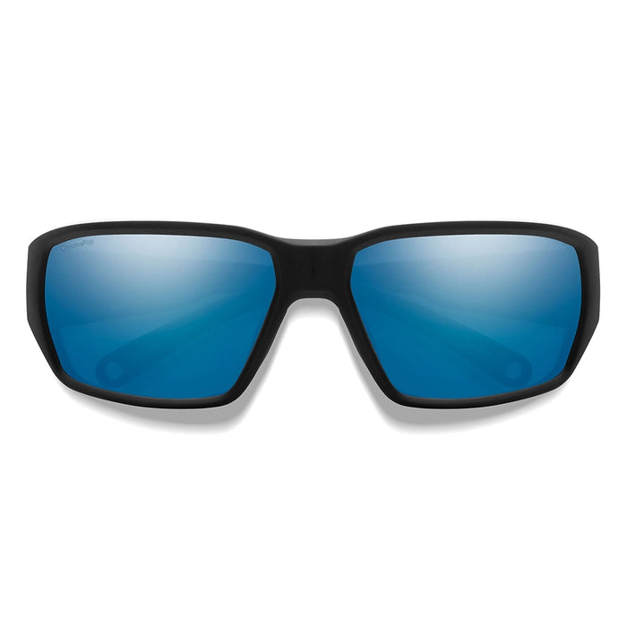 Smith Hookset Polarized Sunglasses - Matte Black Frame Blue Details 1