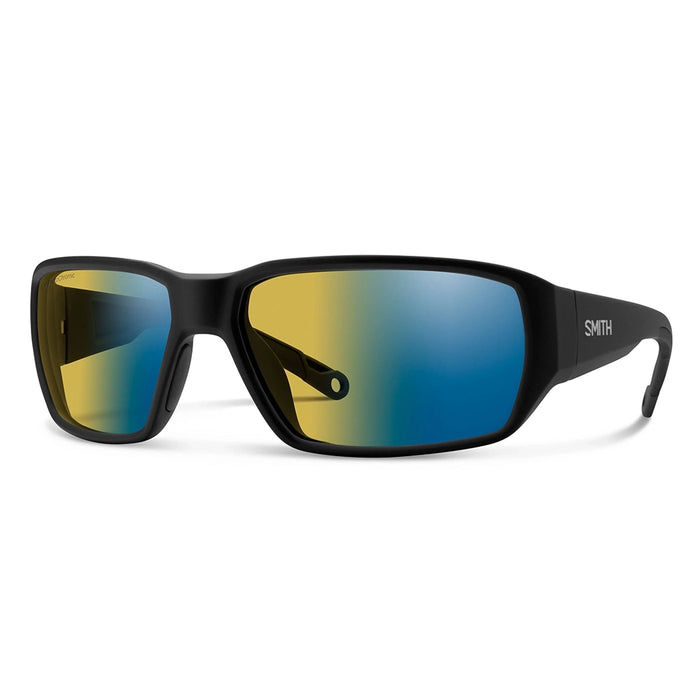 Smith Hookset Polarchromic Sunglasses - Matte Black Frame Yellow Blue Hero
