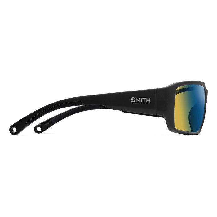 Smith Hookset Polarchromic Sunglasses - Matte Black Frame Yellow Blue Details 1