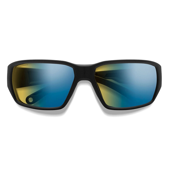 Smith Hookset Polarchromic Sunglasses - Matte Black Frame Yellow Blue Details 2