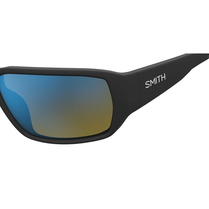 Smith Hookset Polarchromic Sunglasses - Matte Black Frame Yellow Blue Details 3
