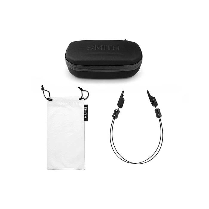 Smith Hookset Polarchromic Sunglasses - Matte Black Frame Yellow Blue Details 4