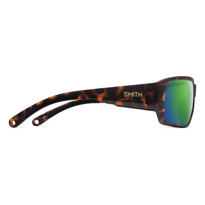 Smith Hookset Polarized Sunglasses - Matte Tortoise Frame Green Mirror Details 2