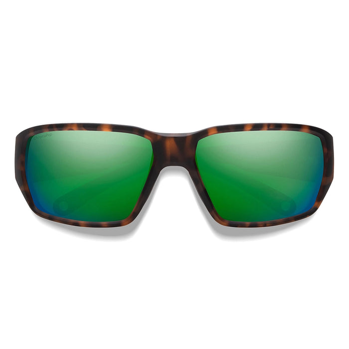 Smith Hookset Polarized Sunglasses - Matte Tortoise Frame Green Mirror Details 1