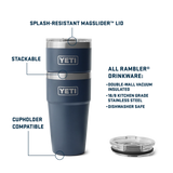 Yeti Rambler 20 oz (591 ml) Stackable Cup with Magslider Lid — view 4