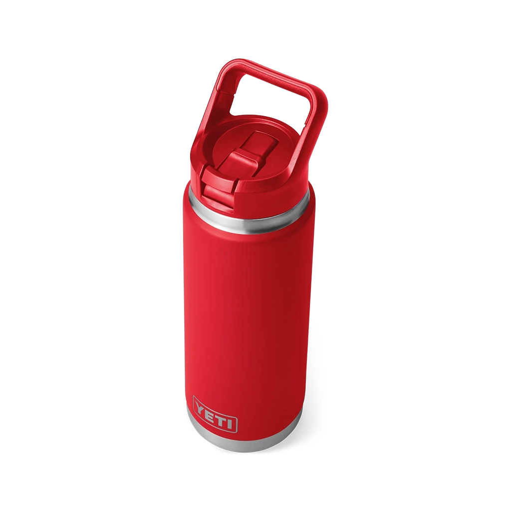 Yeti Rambler 26oz (769 ml) Straw Bottle - Rescue Red Details 2