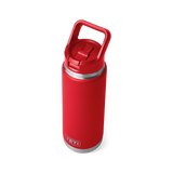 Yeti Rambler 26oz (769 ml) Straw Bottle - Rescue Red Details 2