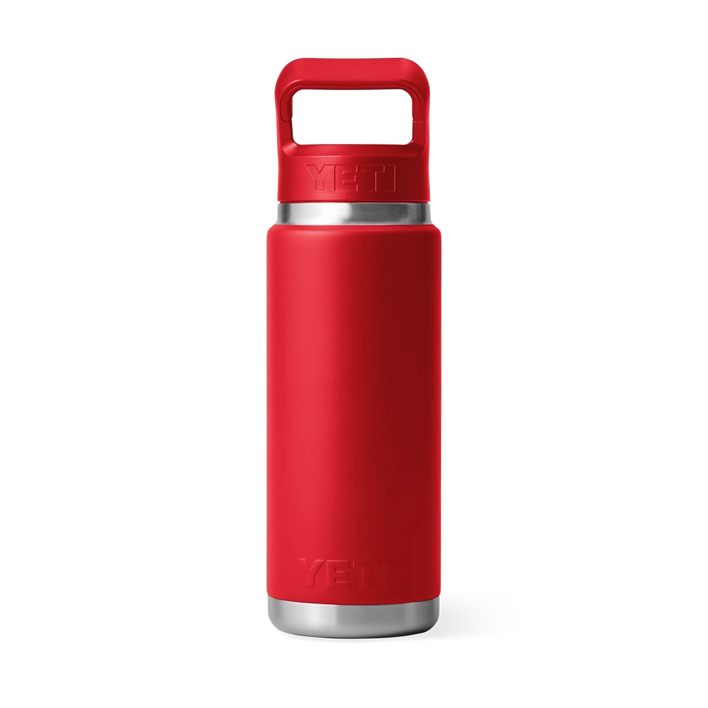 Yeti Rambler 26oz (769 ml) Straw Bottle - Rescue Red Details 3