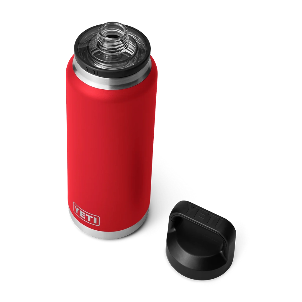 Yeti Rambler Bottle with Chug Cap - 36oz (1065ml) - Rescue Red