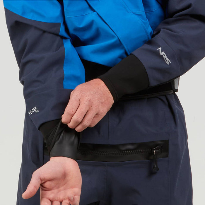 NRS Men's Axiom GORE­-TEX Pro Dry Suit blue detail 4
