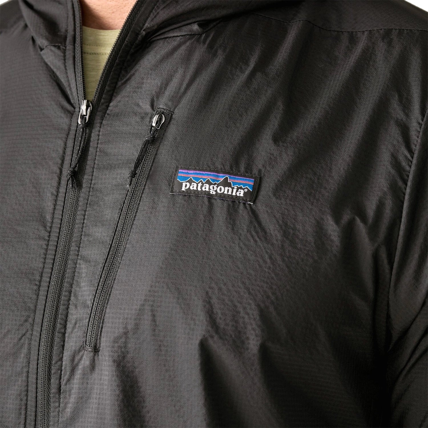 Patagonia Men's Houdini Jacket - Black w/Black — view 7