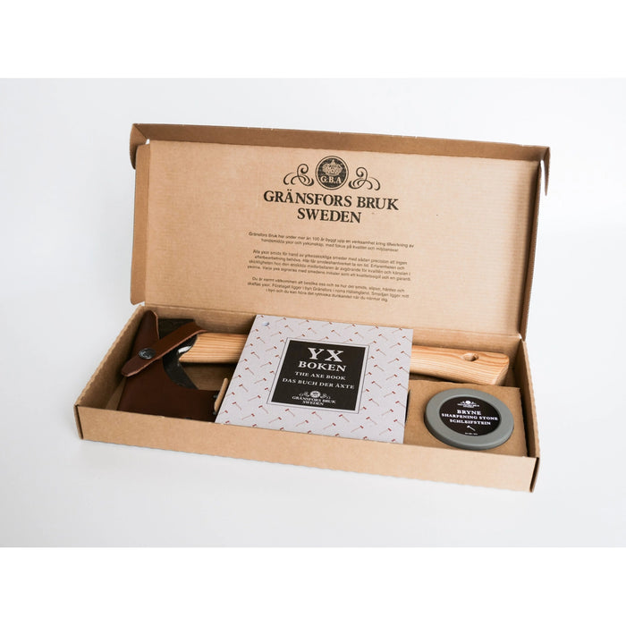 Gransfors Wildlife Hatchet & Axestone in Gift Box
