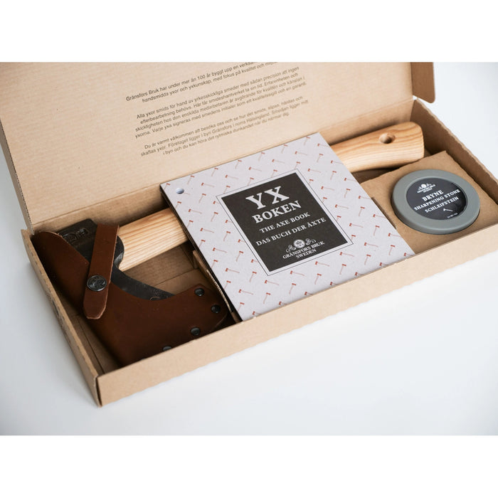 Gransfors Wildlife Hatchet & Axestone in Gift Box
