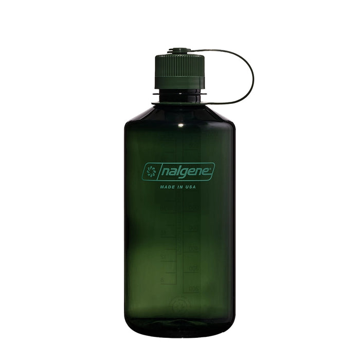 Nalgene Narrow Mouth Sustain Water Bottle 1L - Jade Front